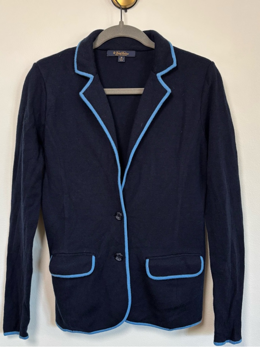 Brooks Brothers Navy Cardigan Sweater